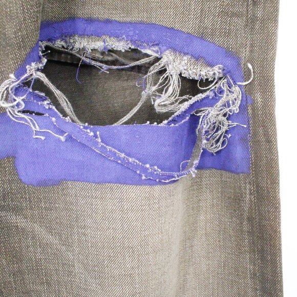 Ralph Lauren RRL jeans mens 36 40x37 destroyed brown patch button fly‎ selvedge - Picture 6 of 16